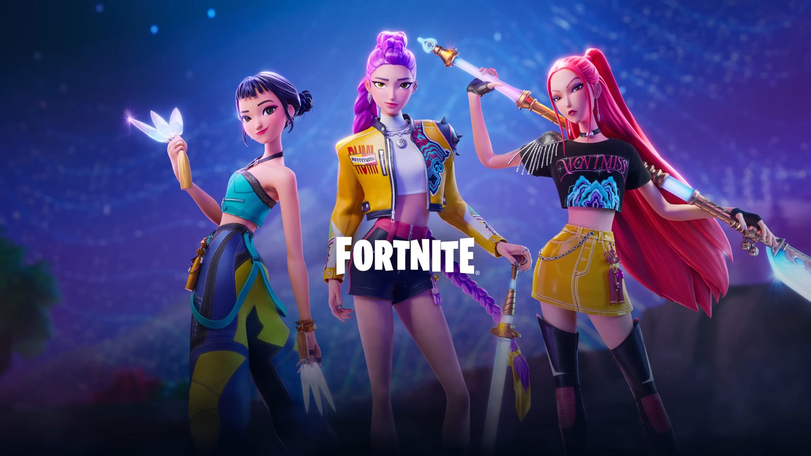 Fortnite K-Pop Skins 4K Wallpaper Anime Style Aesthetic - Games wallpaper - 4K