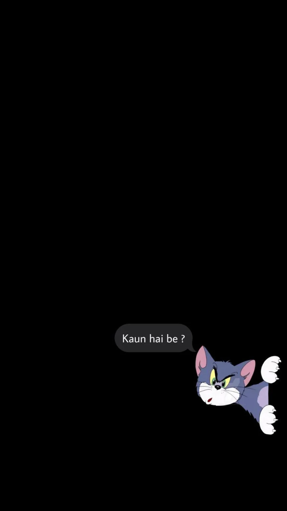 Funny Tom & Jerry AMOLED Wallpaper Dark Minimalist Aesthetic - Funny wallpaper - 4K