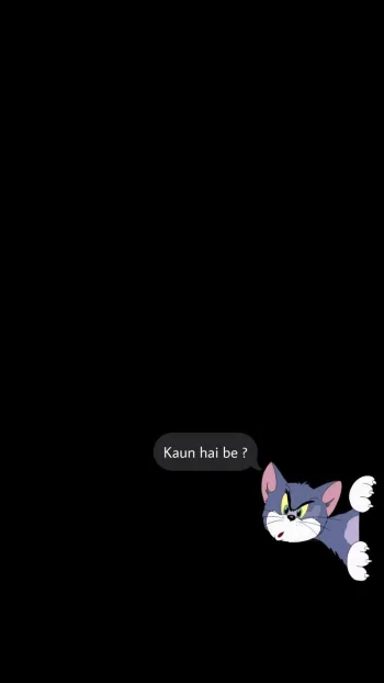 Funny Tom & Jerry AMOLED Wallpaper Dark Minimalist Aesthetic