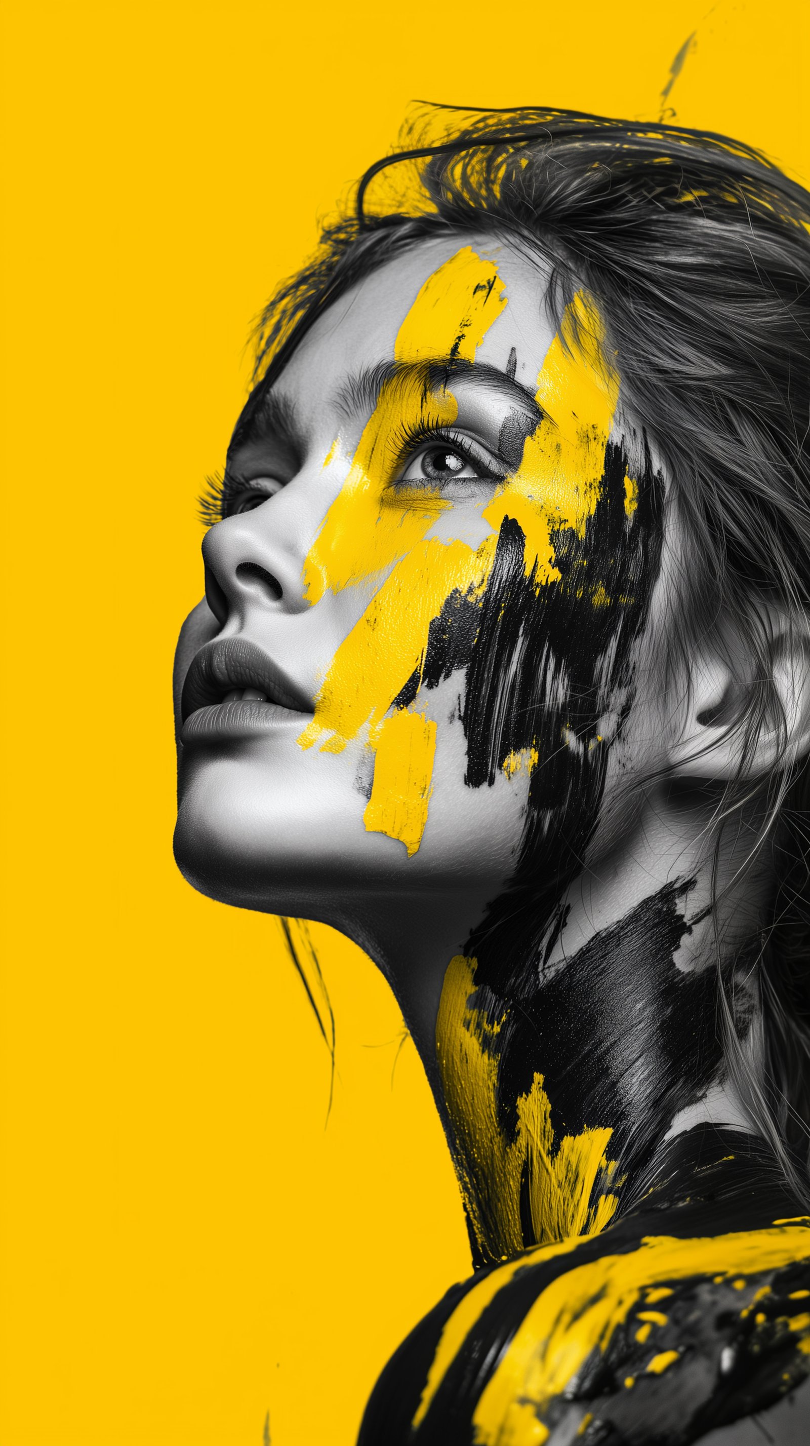 Girl paint in the face 4k wallpaper for phone - Girls wallpaper - 4K