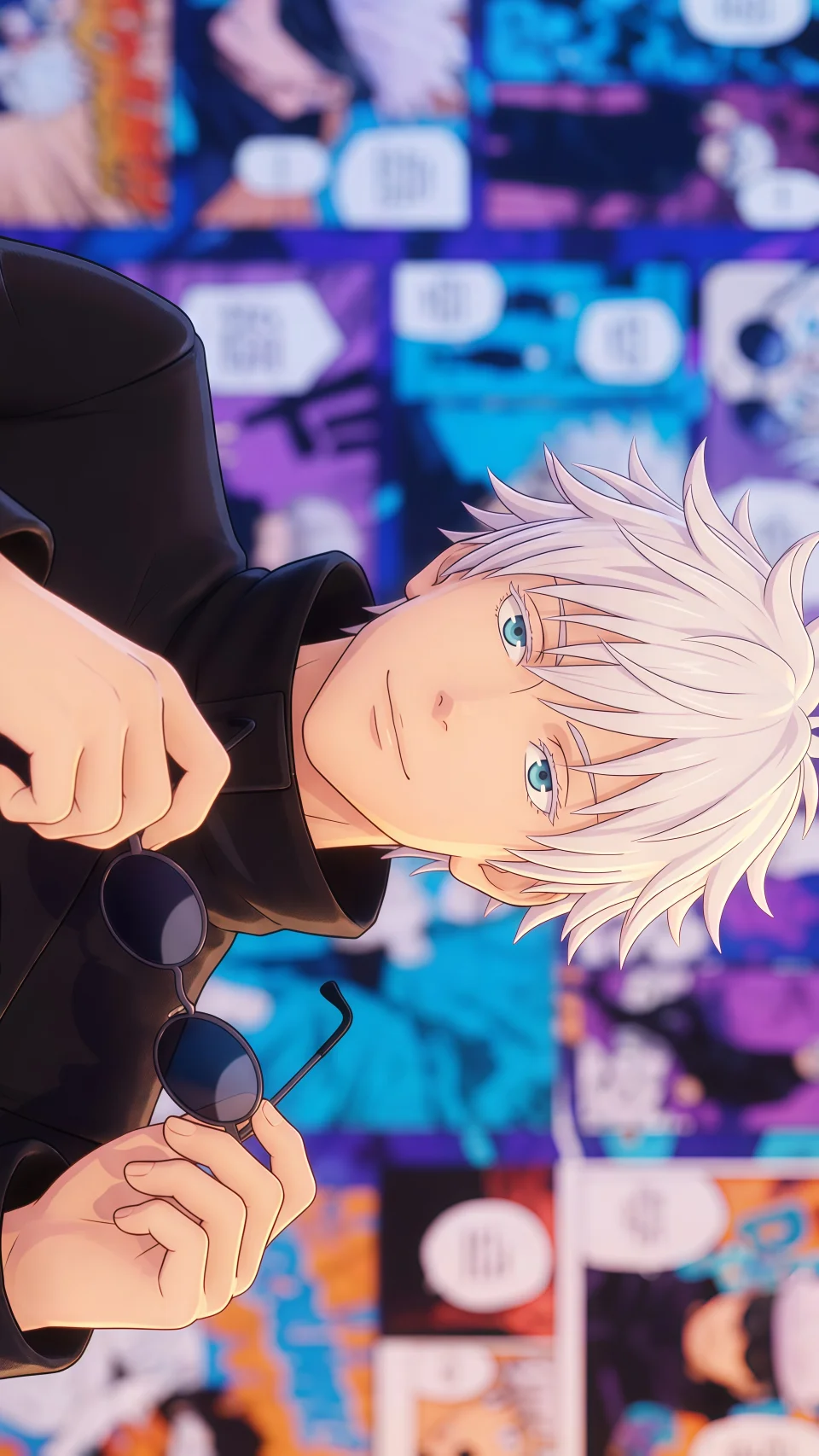 Gojo Saturo Anime 4K Phone Wallpaper - Anime wallpaper - 4K