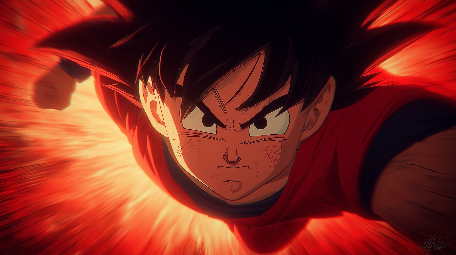 Goku Attack Anime Desktop Wallpaper 4K Dragon Ball Z - Anime wallpaper - 4K