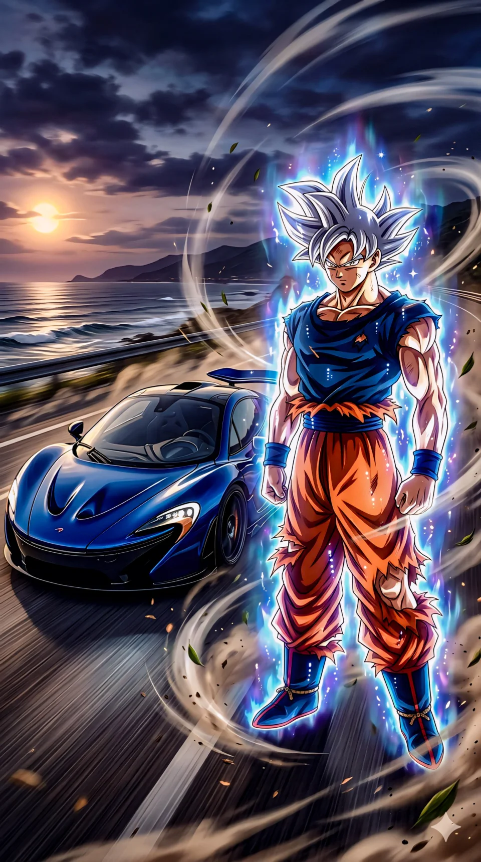 Goku X Car Goku Dragon Ball 4K Phone Wallpaper - Anime wallpaper - 4K