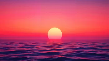 Golden Hours Over Endless Water 4k wallpaper