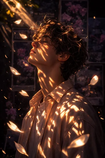 Golden Light Dream Cinematic Aesthetic 4K Wallpaper