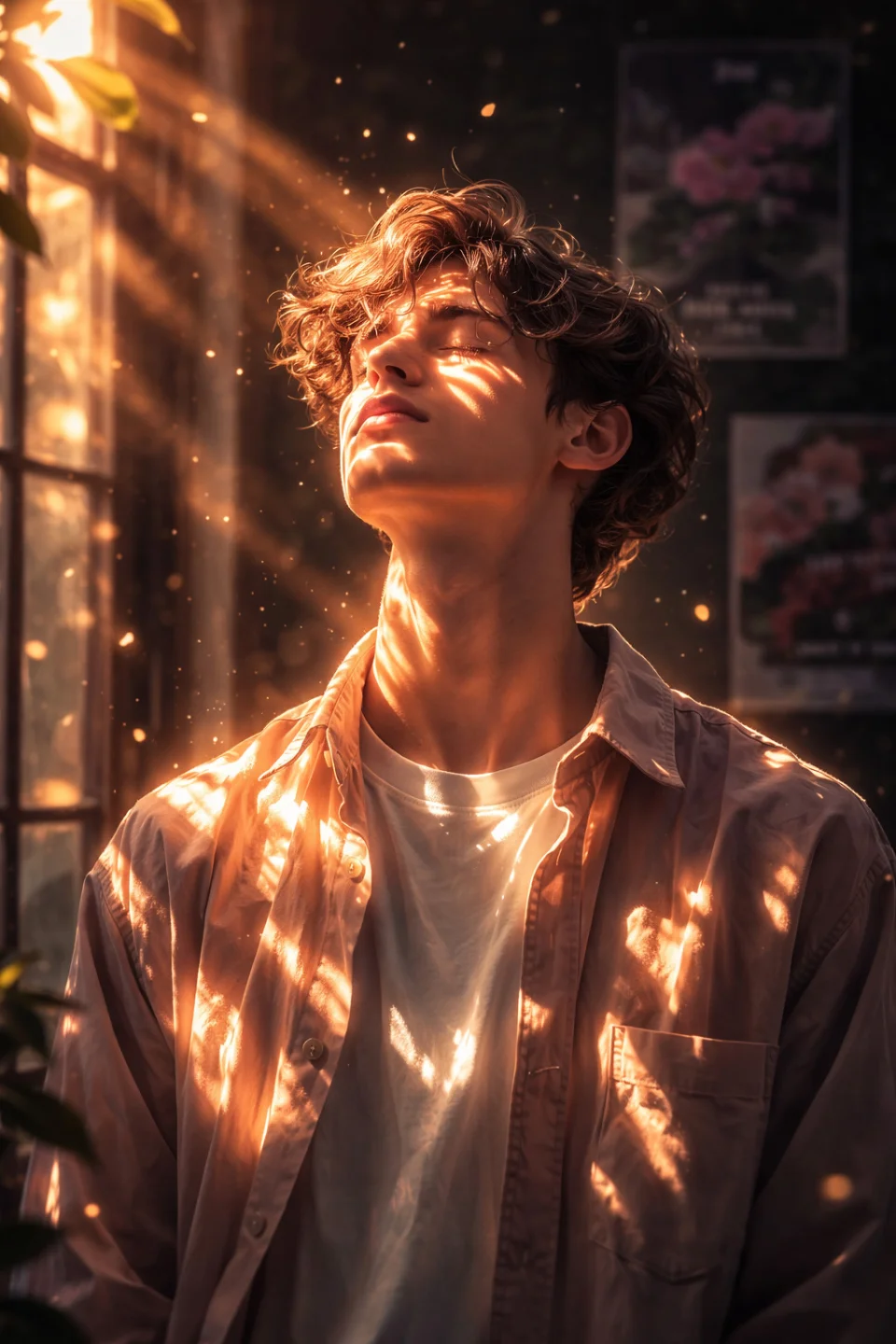 Golden Sunlight Aesthetic Portrait 4K Phone Wallpaper - Photography wallpaper - 4K