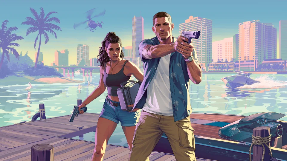 Gta 6 Jason And Lucia 4K Wallpaper Vice City Aesthetic - Games wallpaper - 4K