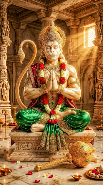 Hanuman Warrior 4K Ultra HD Wallpaper