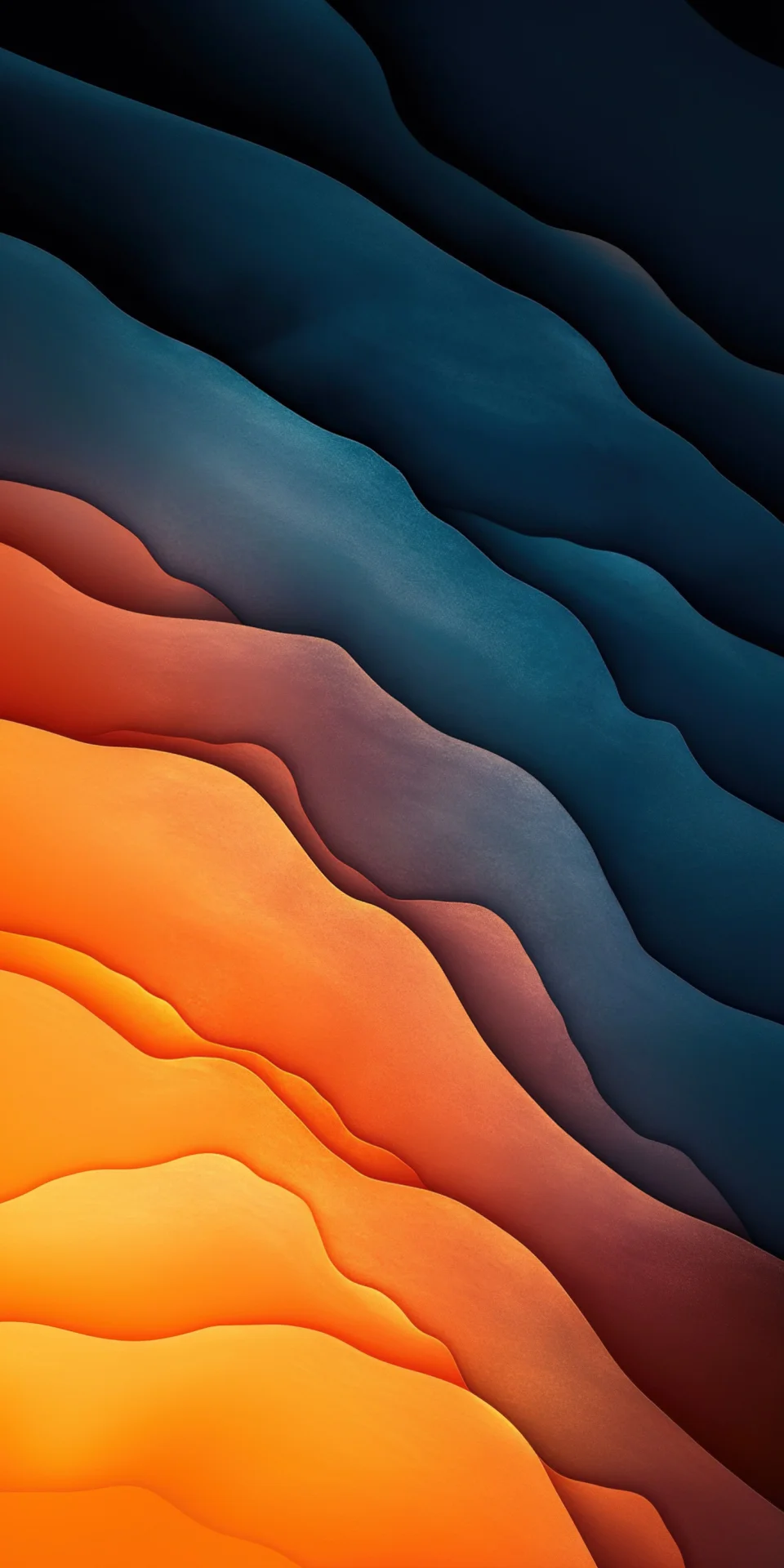 HD Phone Wallpaper Abstract Orange Blue Gradient Phone Background - Abstract wallpaper - 4K