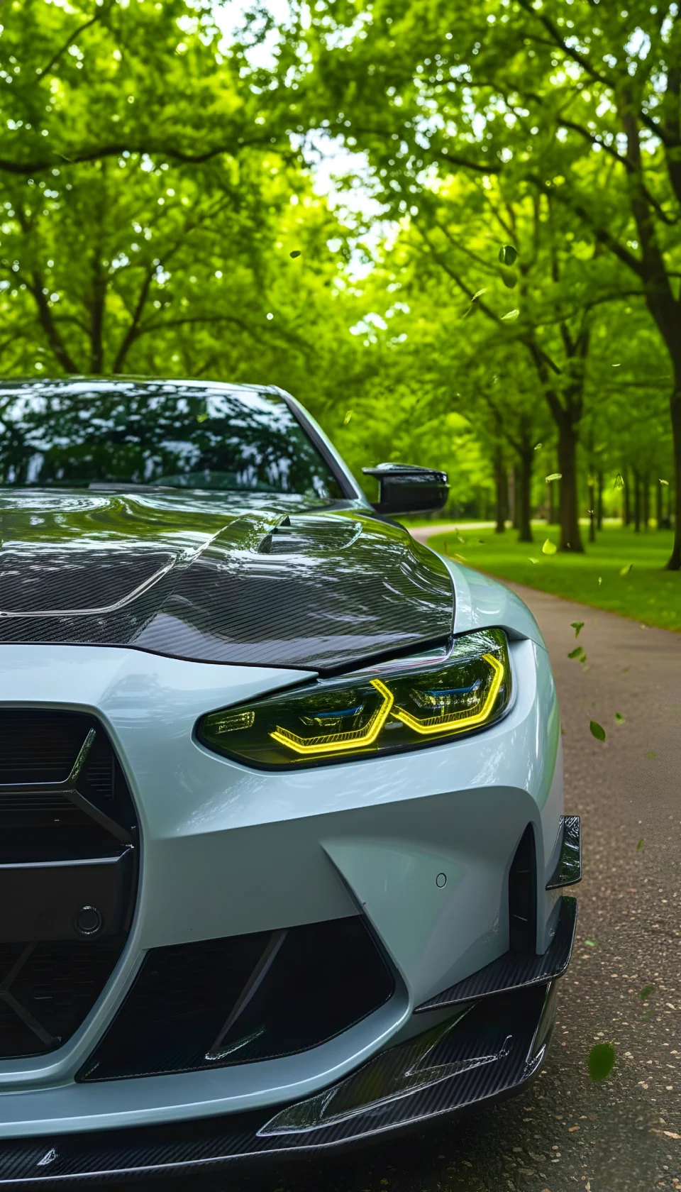 Headlight Focus Cars 4K Phone Wallpaper - Cars wallpaper - 4K