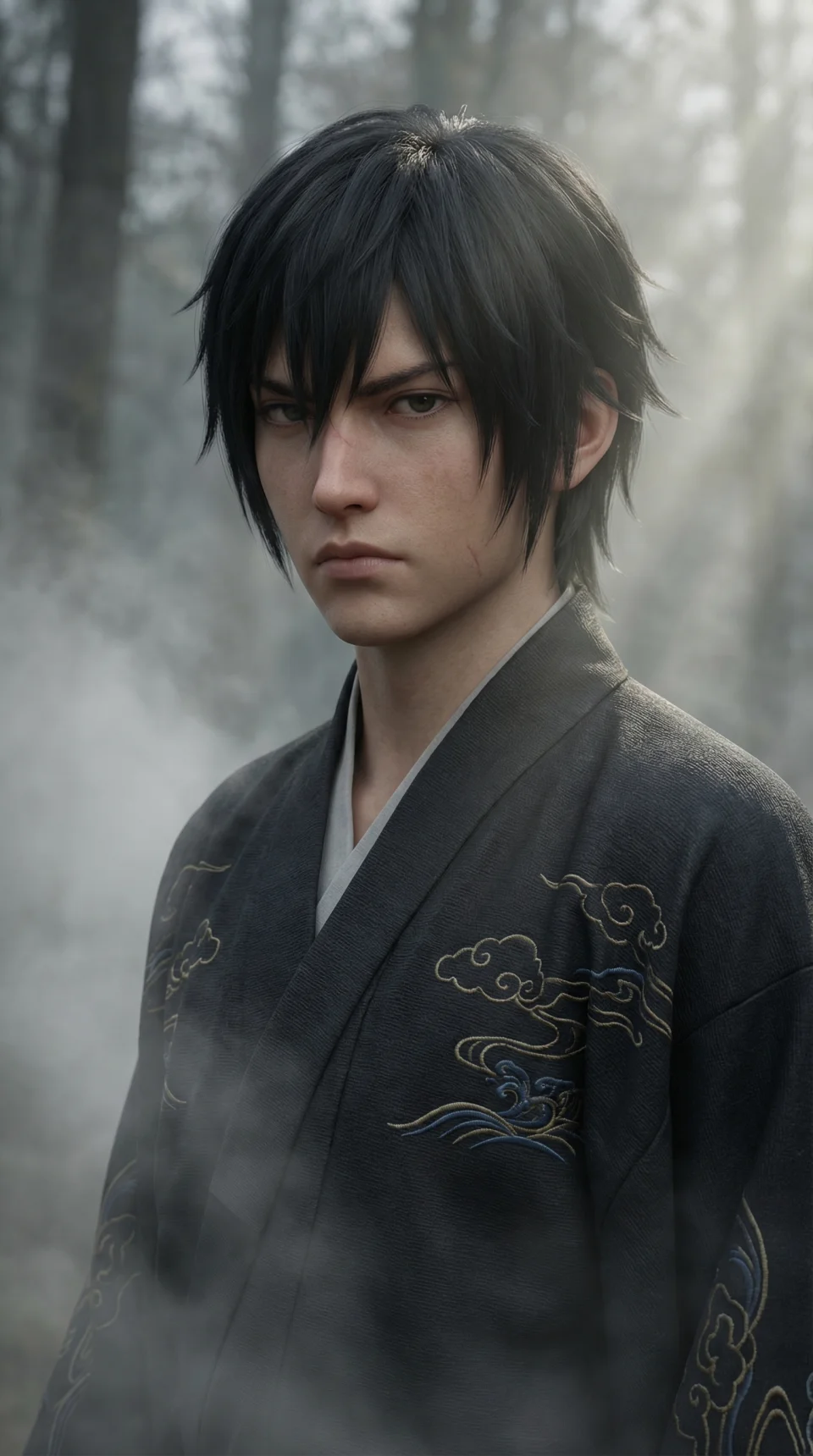 Hidden Warrior Anime 4K Phone Wallpaper - Anime wallpaper - 4K