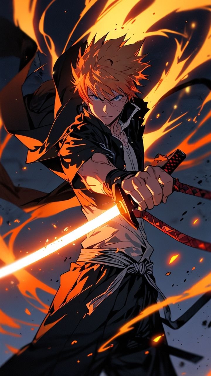 Ichigo Kurosaki from bleach Anime 4k wallpaper - Anime wallpaper - 4K