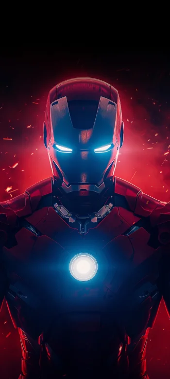 Iron Man Glowing Arc Reactor Wallpaper