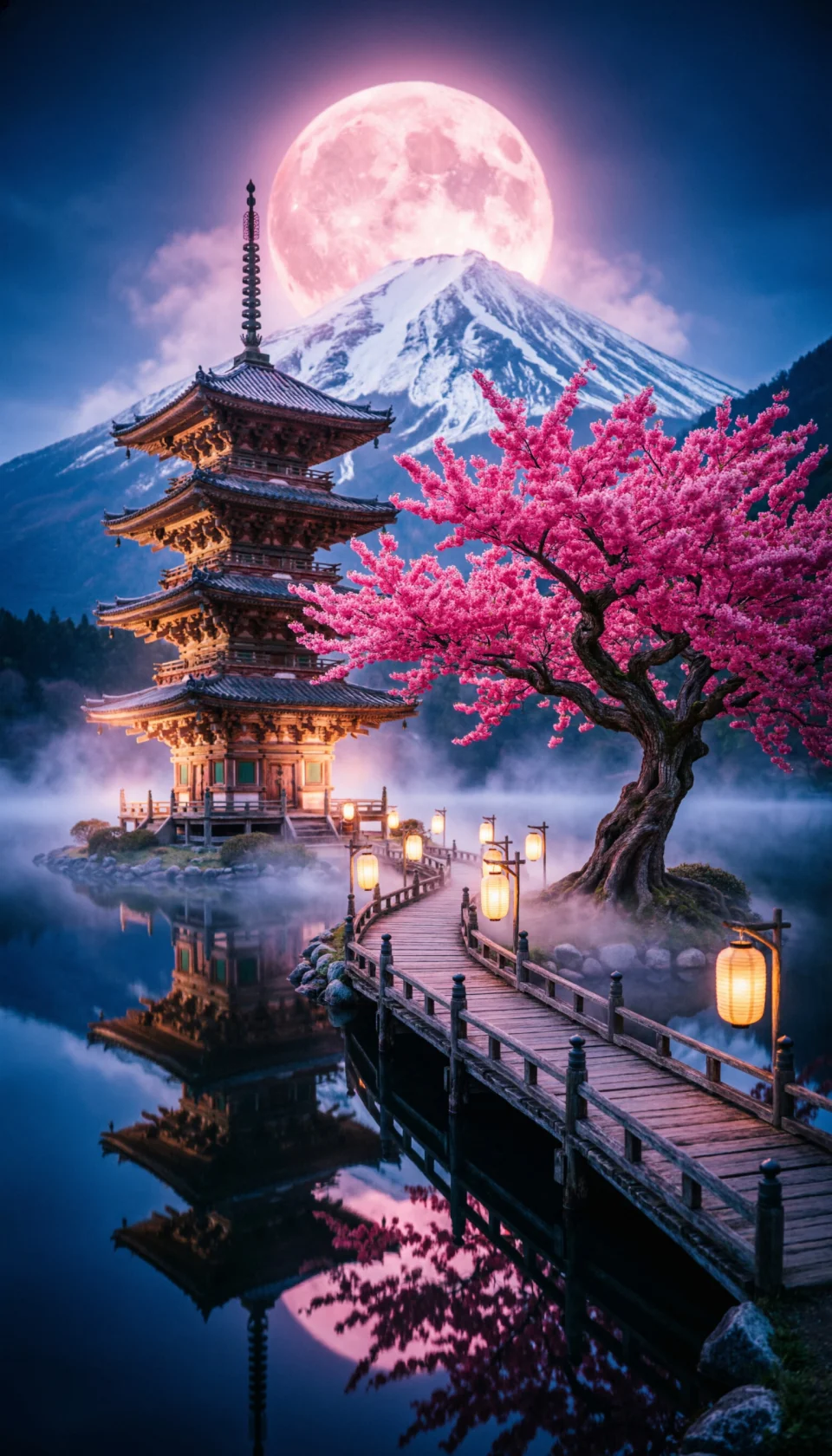Japanese Nature Art Wallpaper For Phone - Artist wallpaper - 4K
