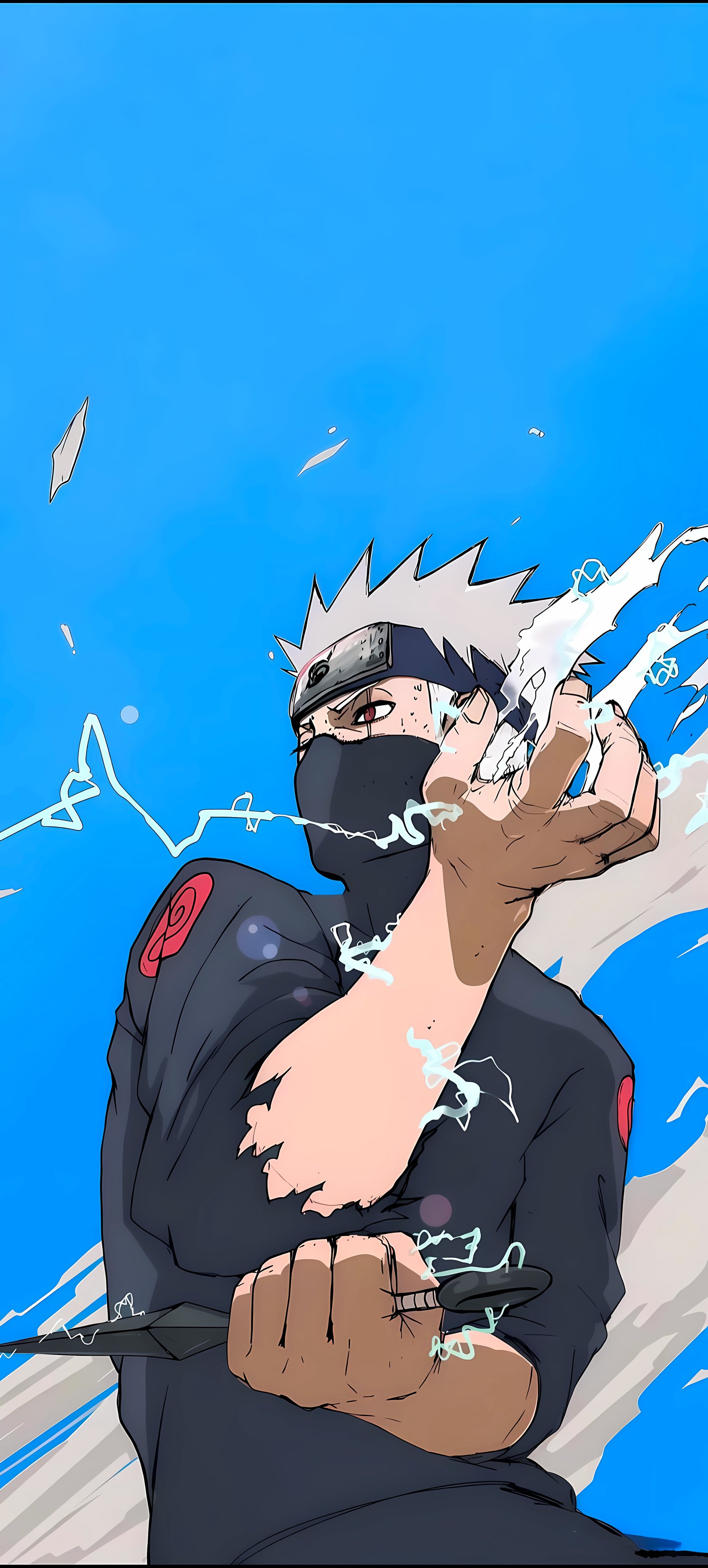 Kakashi Hatake Lightning Style Naruto Anime 4K Wallpaper - Anime wallpaper - 4K