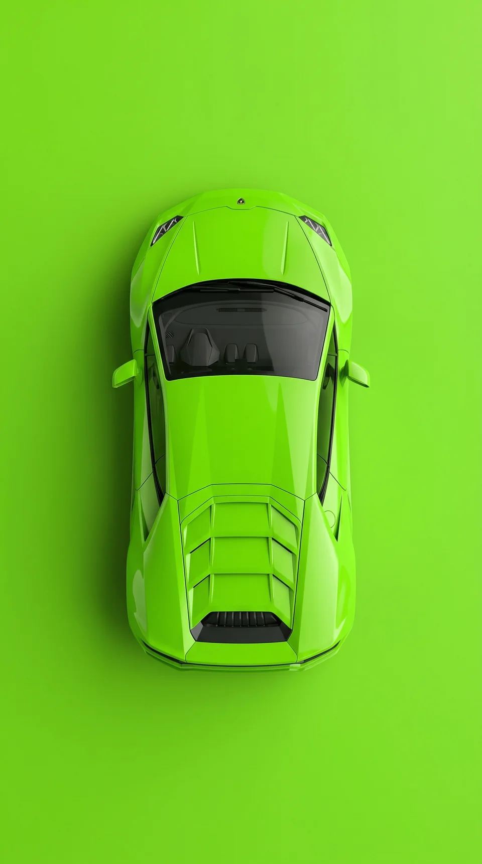 Lamborghini Green Top View 4K Phone Wallpaper - Cars wallpaper - 4K