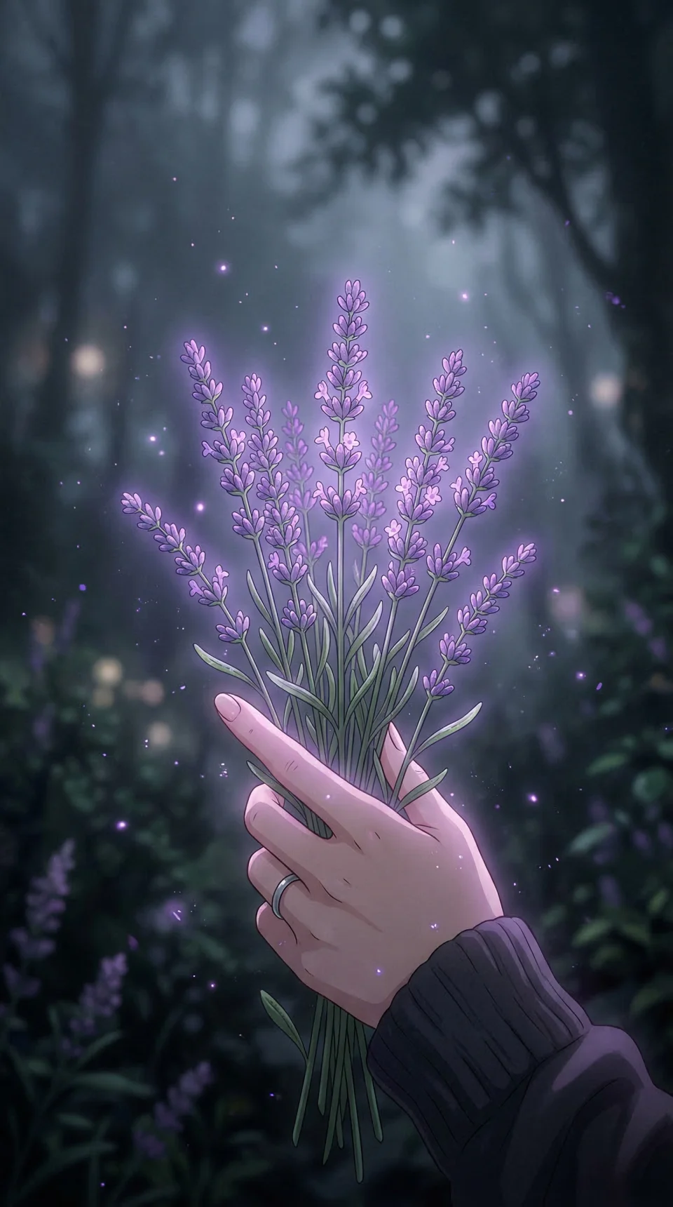 Lavender Calm Vibes 4K Phone Wallpaper - Flowers wallpaper - 4K