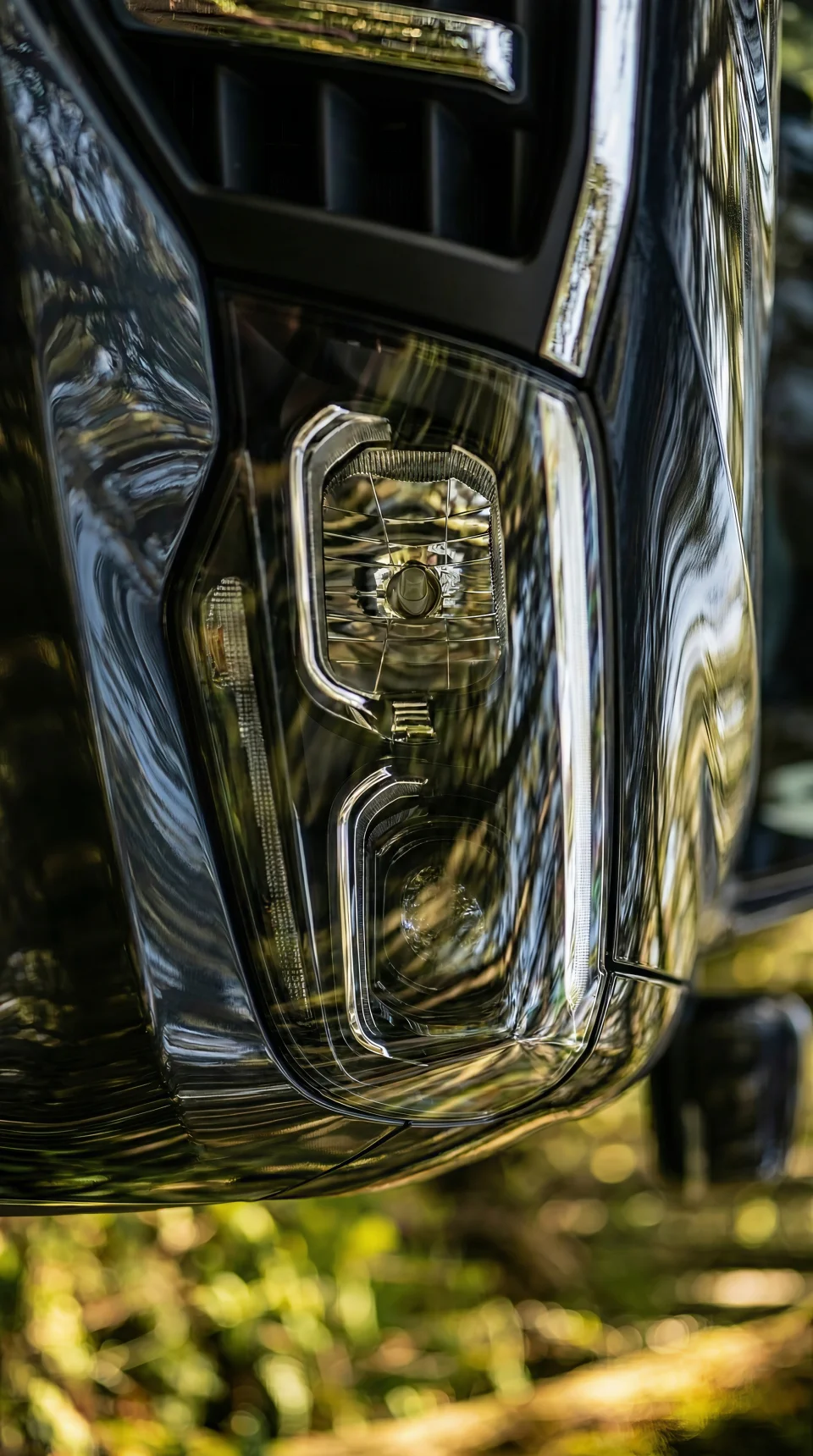 Left Headlight Close Up 4K Phone Wallpaper - Cars wallpaper - 4K