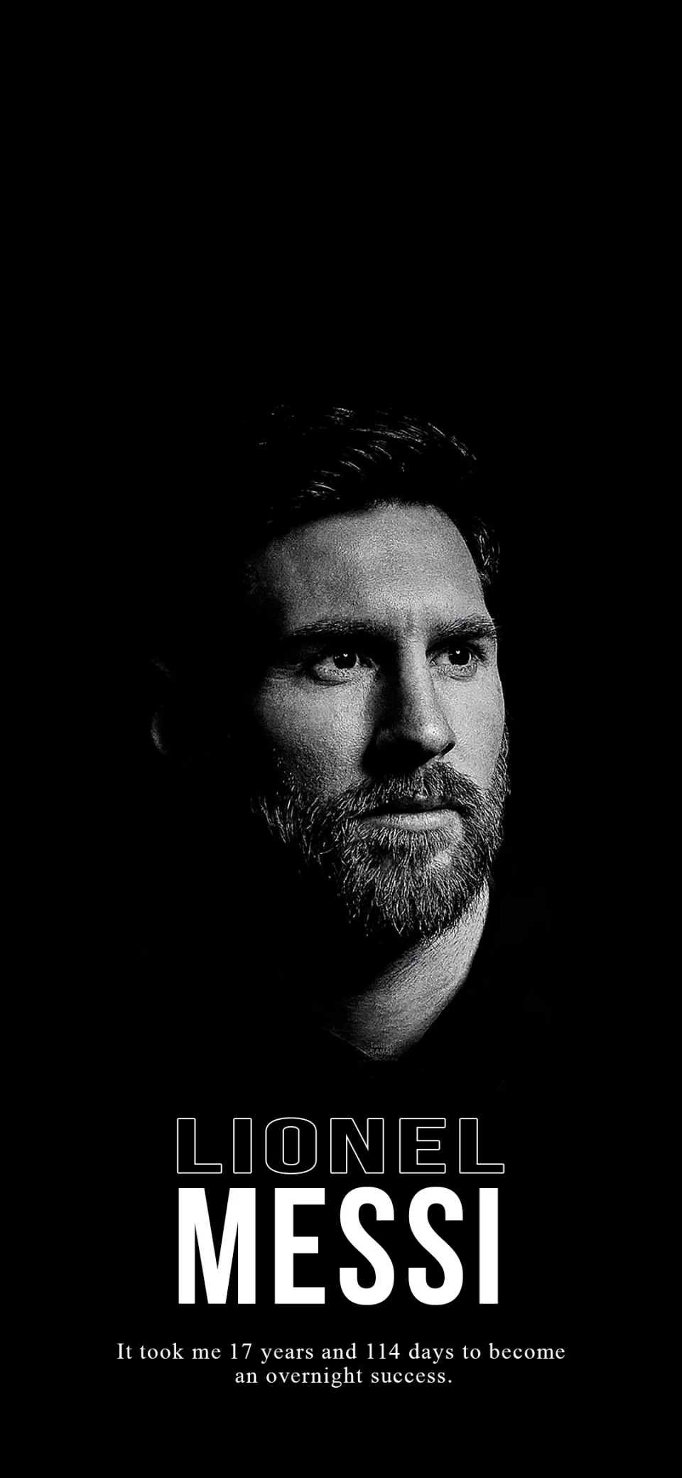 Lionel Messi Black And White Portrait Legendary Football 4K... - Celebrities wallpaper - 4K