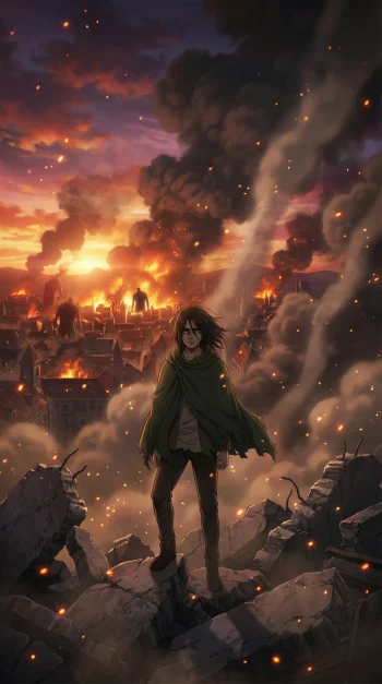 Lone Survivor - Eren Watching the World Burn