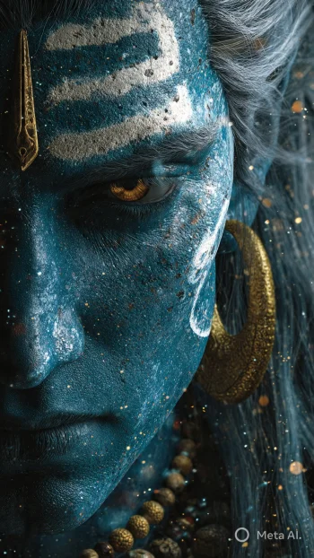 Lord Shiva Aesthetic Close-Up 4K