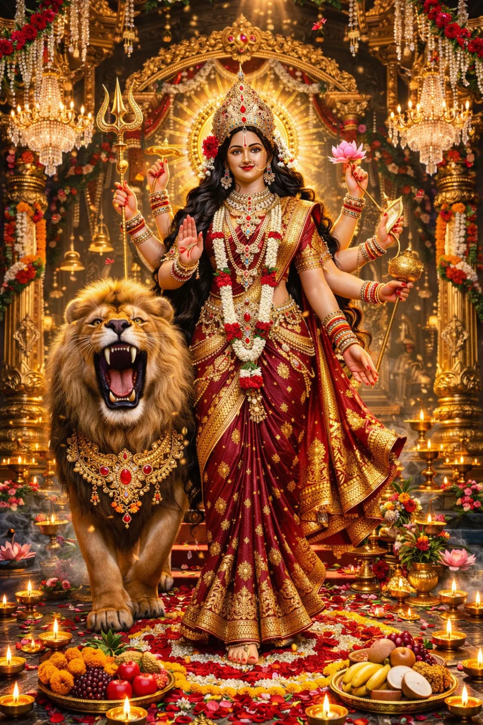 Maa Durga 4K Wallpaper - God wallpaper - 4K