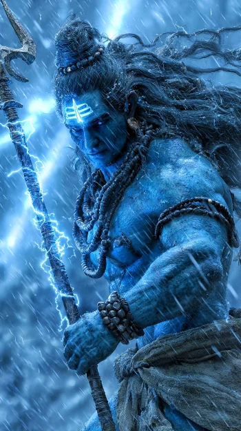 Mahadev Storm Power 4K Wallpaper