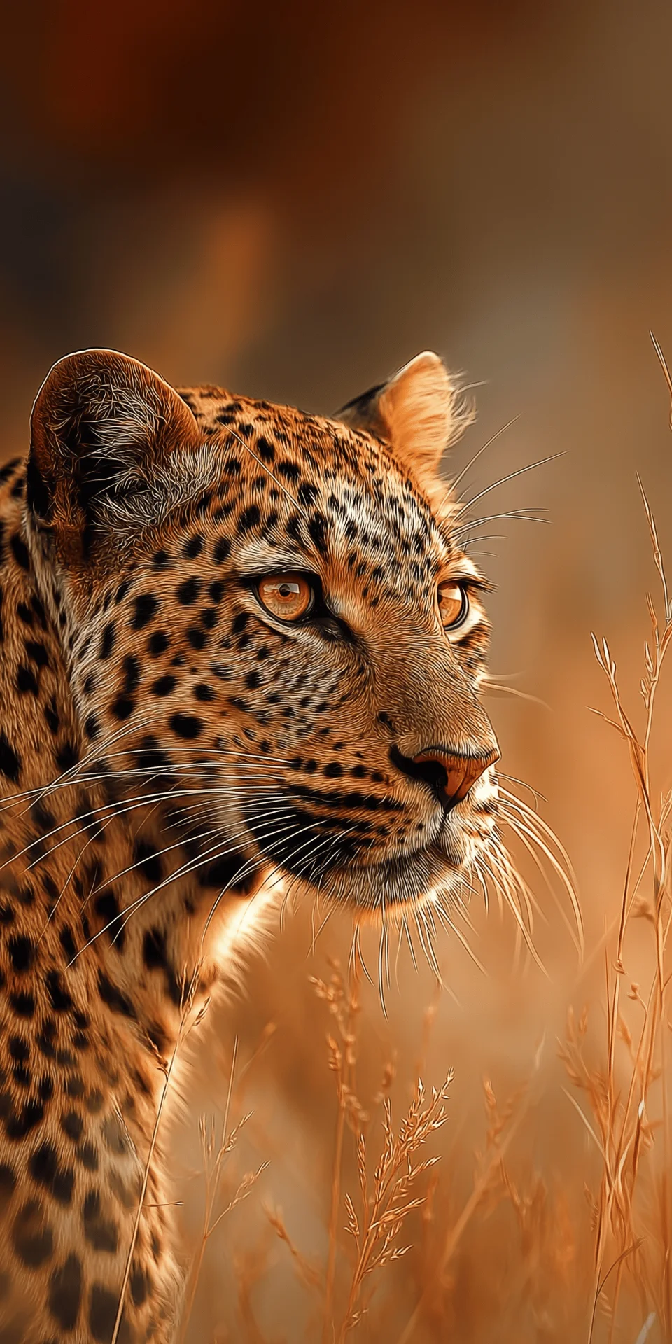 Majestic Leopard Close-up Golden Wildlife 4K Wallpaper - Animals wallpaper - 4K