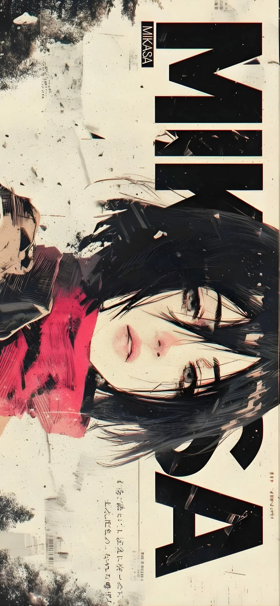 Mikasa Anime Aesthetic 4K Wallpaper For Mobile - Anime wallpaper - 4K