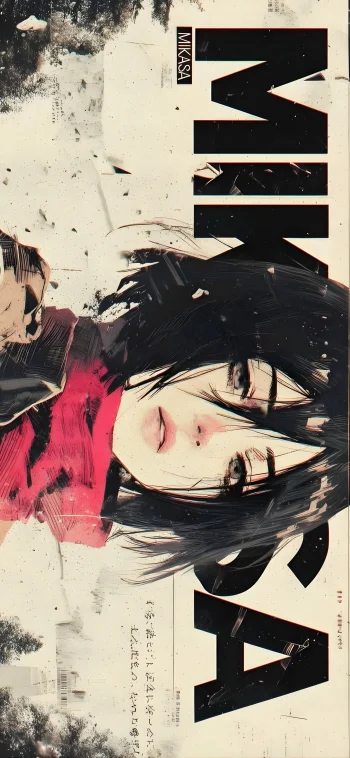 Mikasa Anime Aesthetic 4K Wallpaper for Mobile