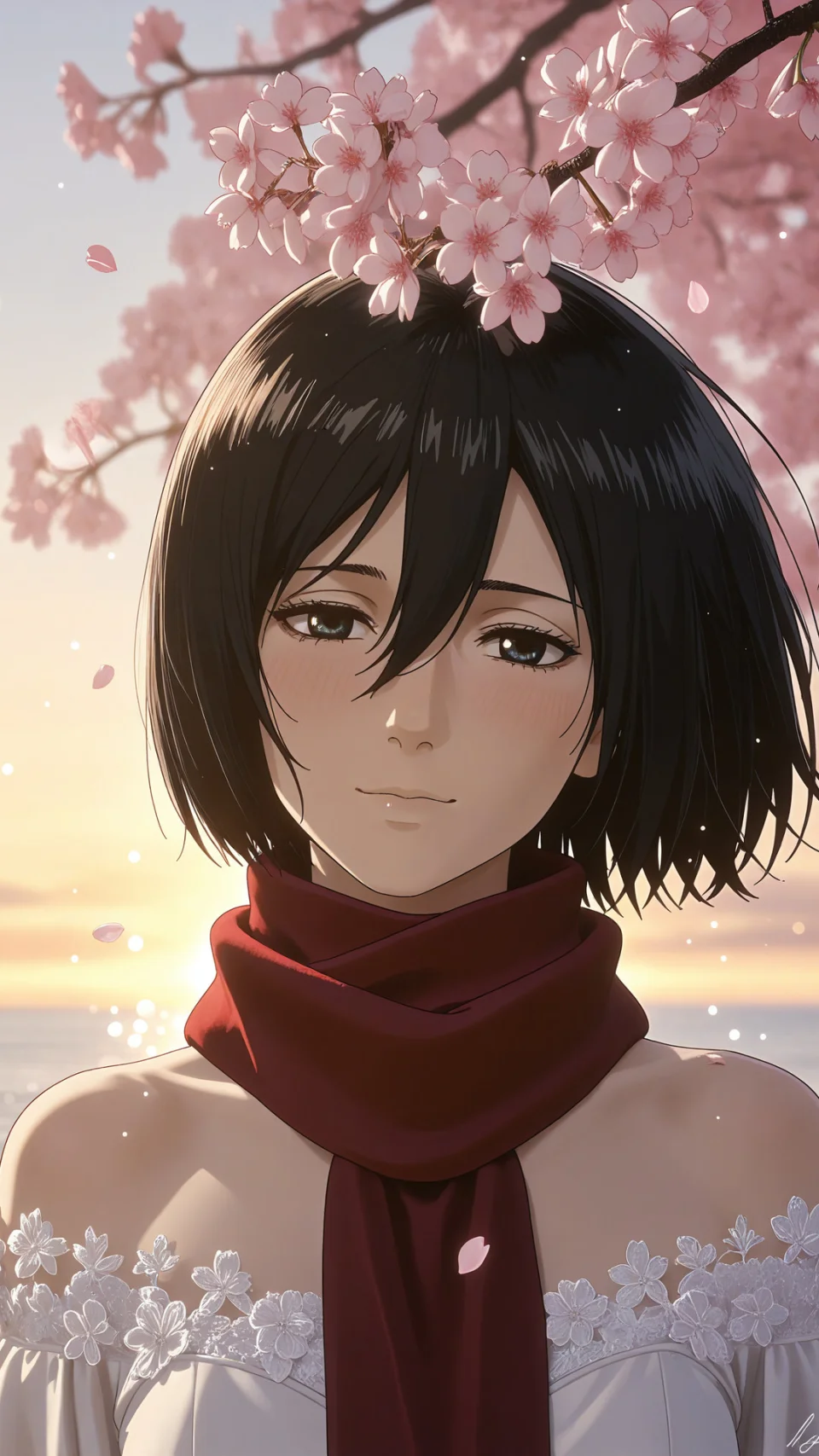 Mikasa Beautifull Anime Phone Wallpaper - Anime wallpaper - 4K