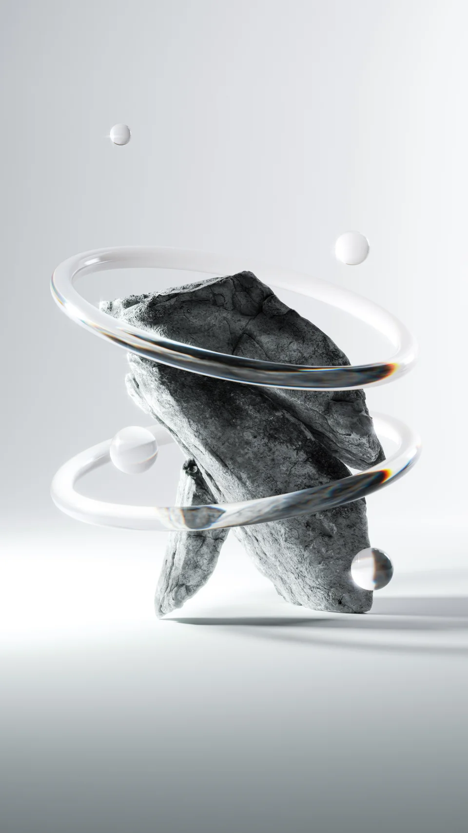 Minimal Abstract Stone Orbit Wallpaper In 4K Ultra HD - 3D wallpaper - 4K