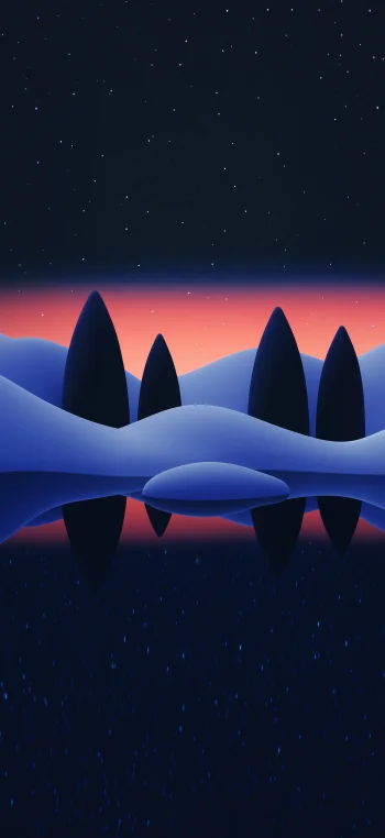 Minimalist Surreal Nightscape Wallpaper 4K