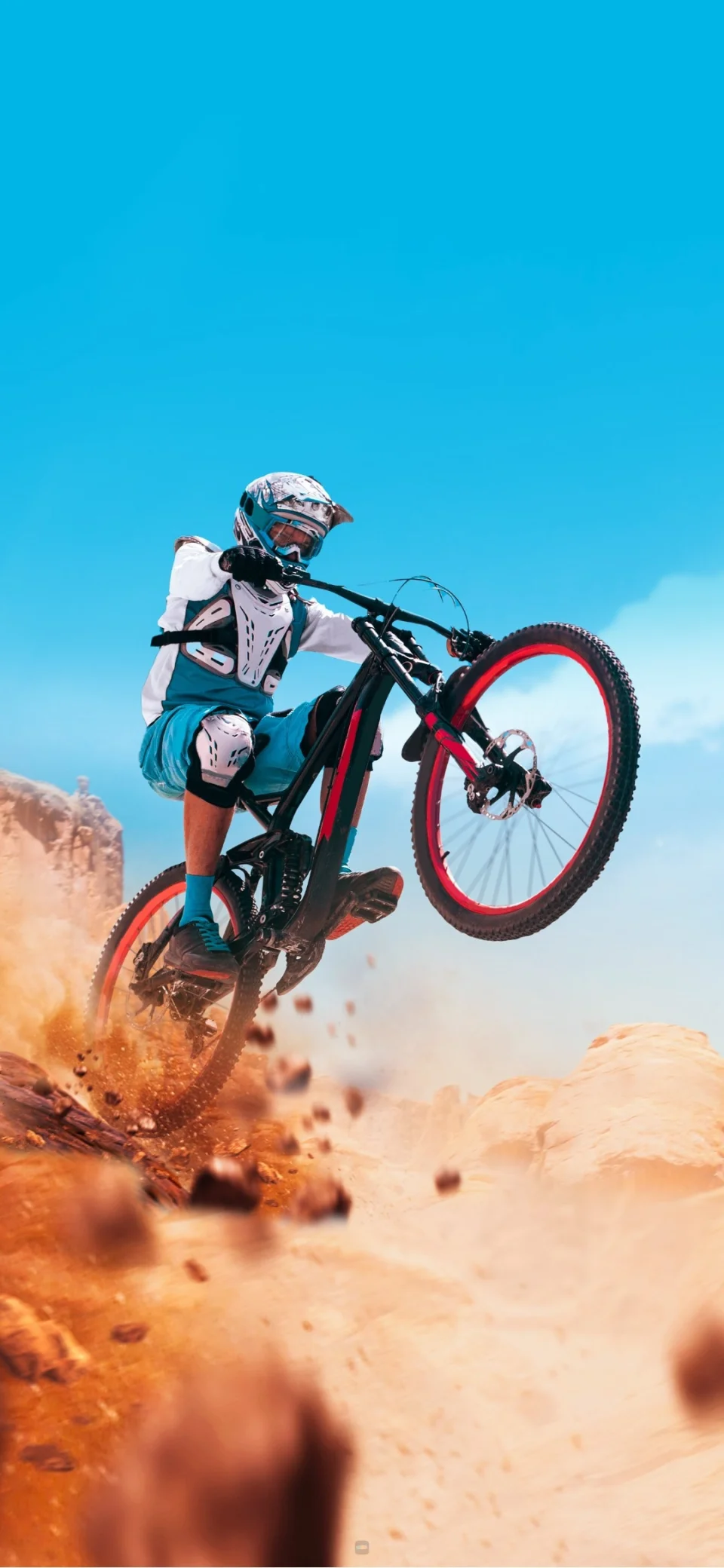 Mountain Bike Jump Wallpaper 4K Extreme Downhill Mtb Action... - Bikes wallpaper - 4K