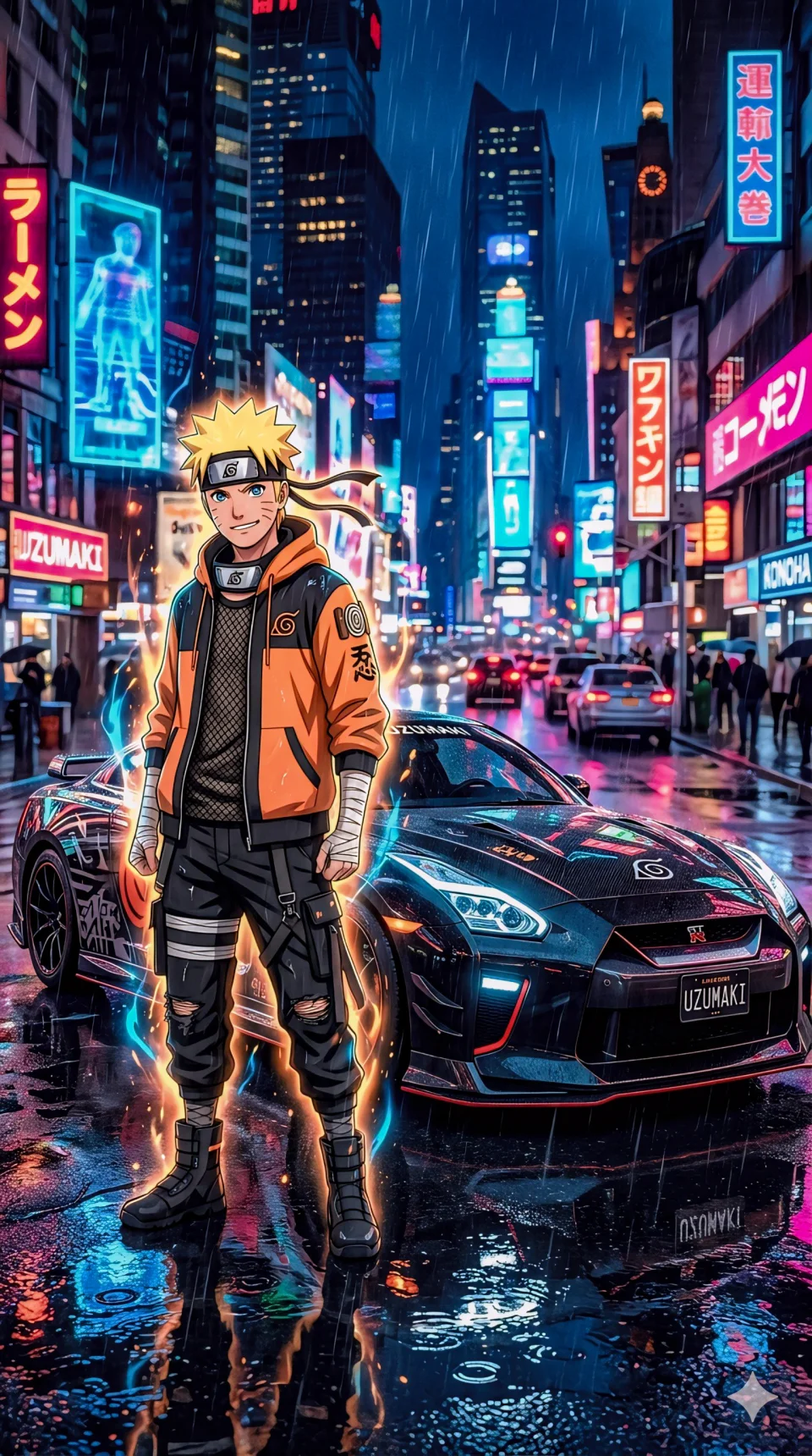 Naruto Cars Anime 4K Phone Wallpaper - Anime wallpaper - 4K
