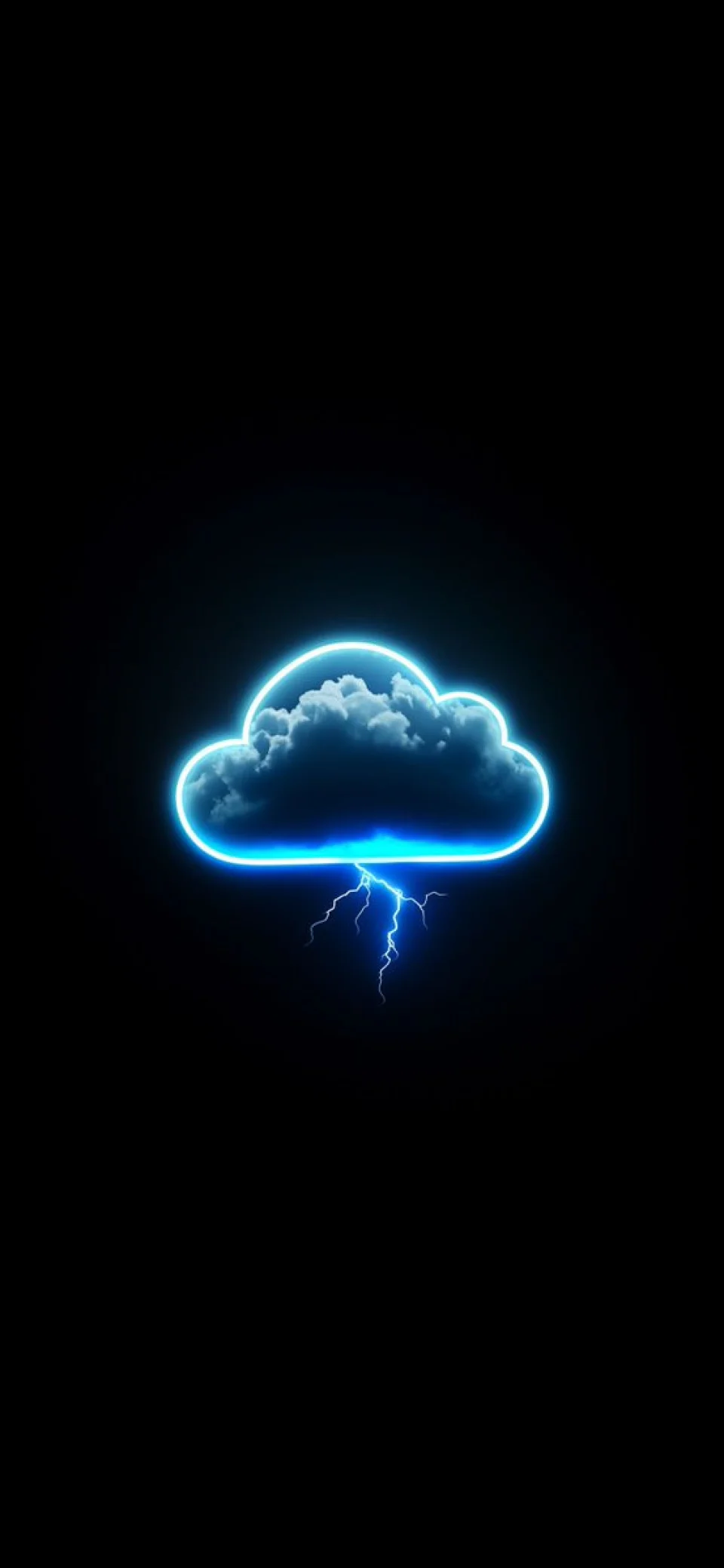 Neon Cloud Lightning 4K Wallpaper Dark Aesthetic HD Background... - Others wallpaper - 4K