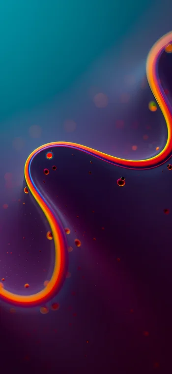 Neon Liquid Flow Abstract Wallpaper in 4K Ultra HD