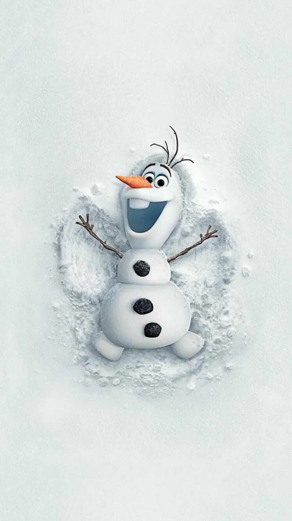 Olaf Snowman 4K Wallpaper Snow Angel Winter Aesthetic - Cute wallpaper - 4K