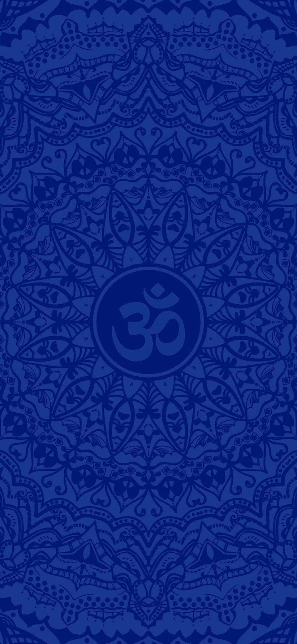 Om Mandala Blue Aesthetic 4K Wallpaper Spiritual Hindu Symbol... - God wallpaper - 4K