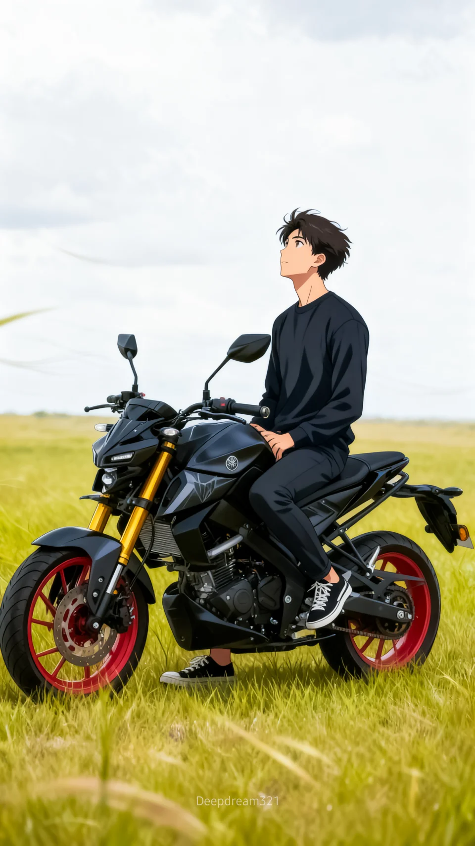 Peace Alone Bike 4K Phone Wallpaper - Bikes wallpaper - 4K