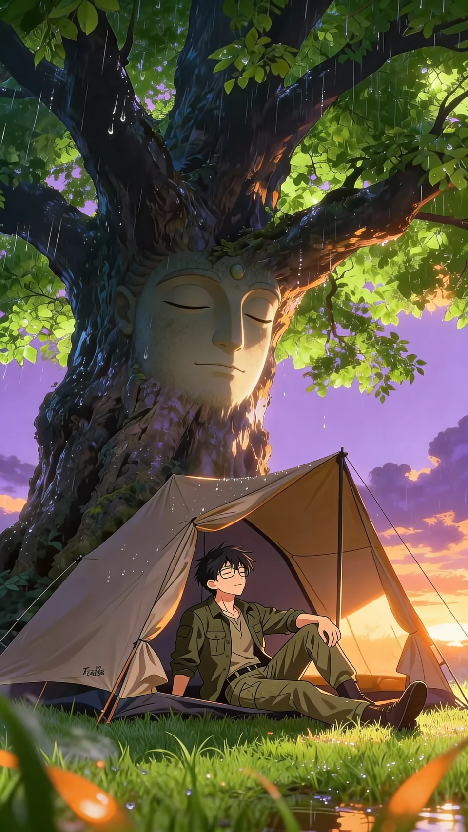 Peace Found Here 4K Phone Wallpaper - Anime wallpaper - 4K