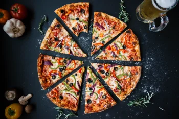 Pizza Slices 4K Wallpaper Dark Food Photography Aesthetic