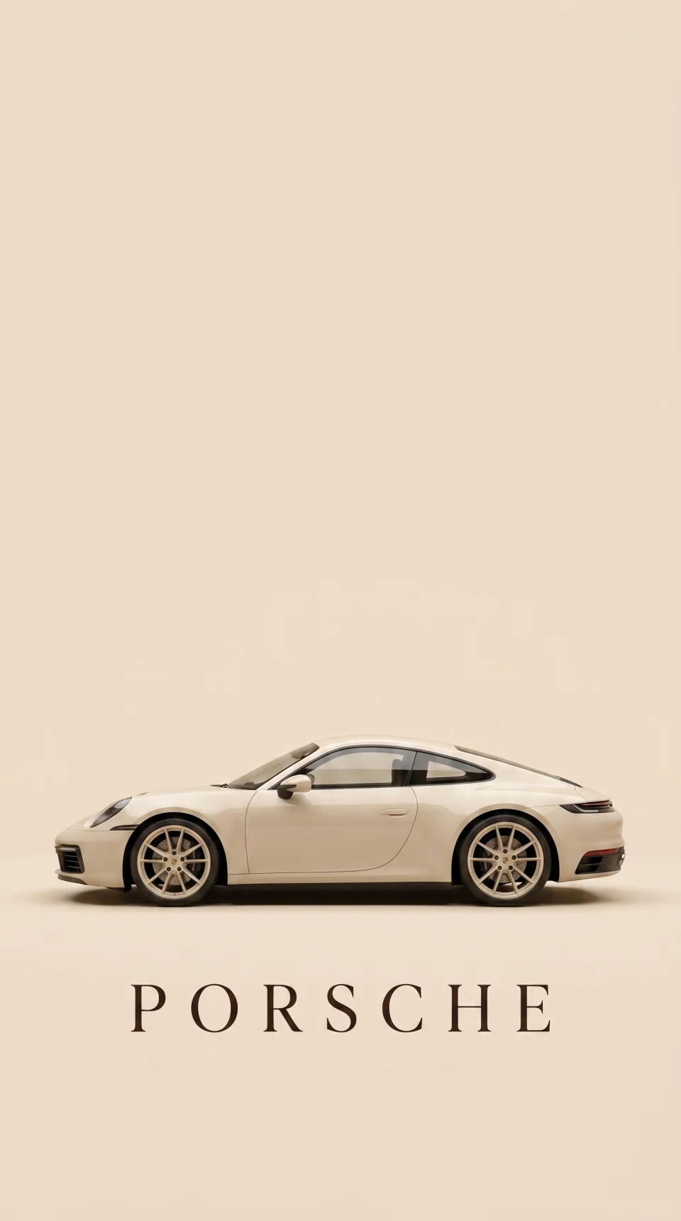 Porsche 911 Ivory Elegance 4K Phone Wallpaper - Cars wallpaper - 4K