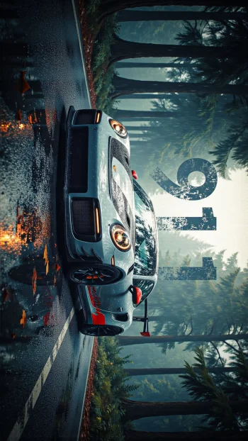 Porsche GT3 Rain Forest Wallpaper 4K – Ultra Real Car Aesthetic