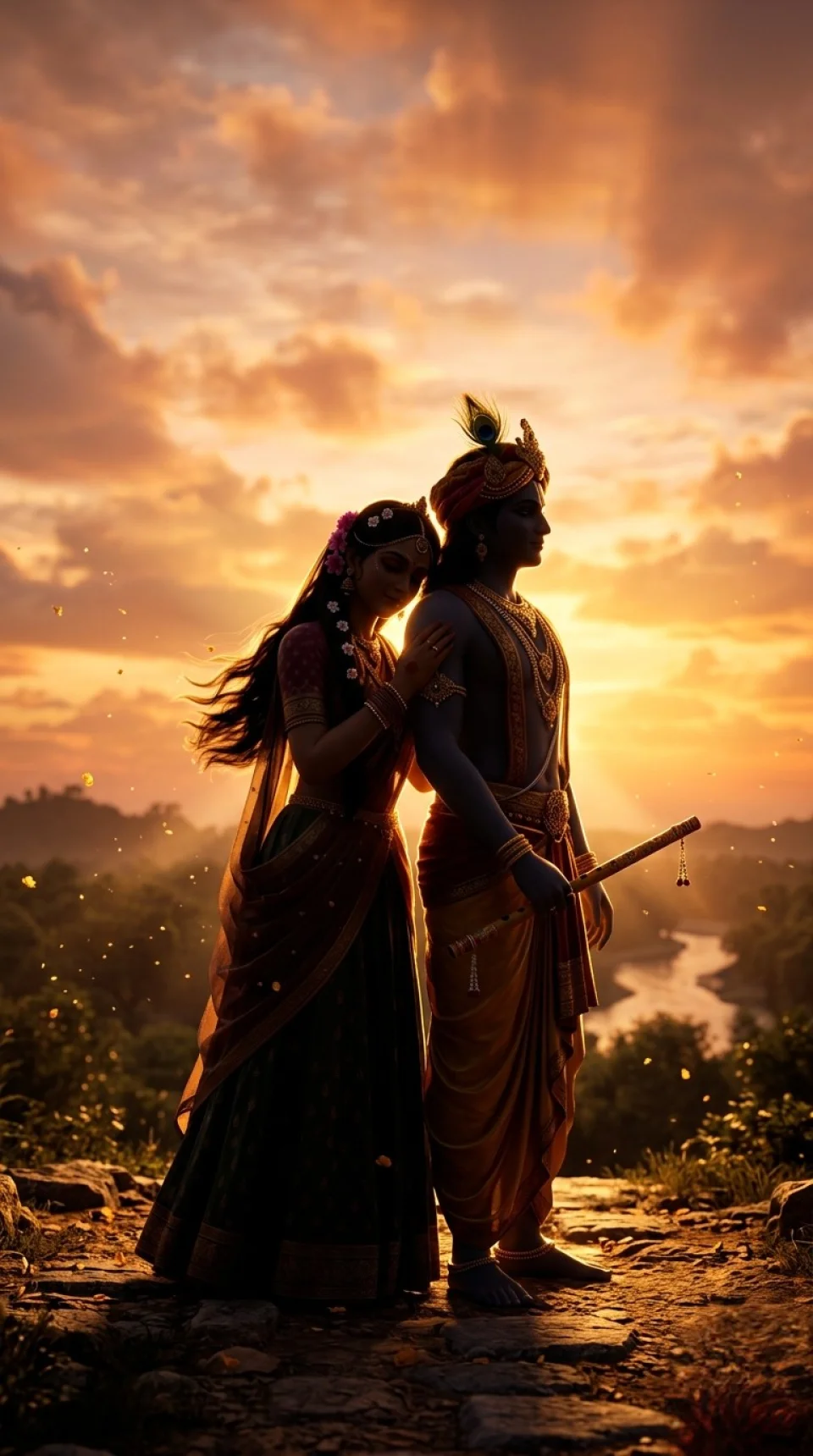 Radha Krishna Love Wallpaper - God wallpaper - 4K