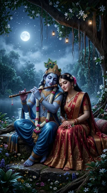 Radha Krishna love wallpaper