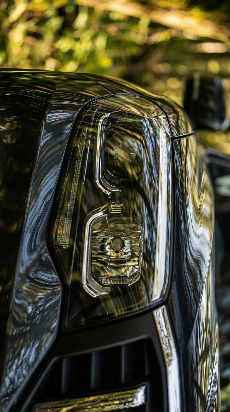 Right Headlight Close Up 4K Phone Wallpaper - Cars wallpaper - 4K