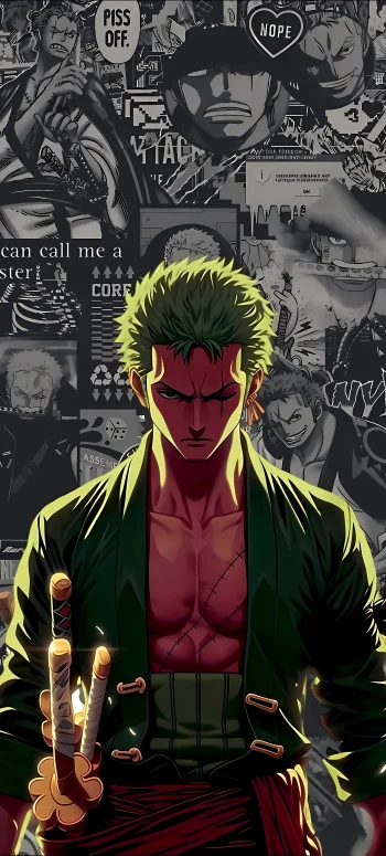 Roronoa Zoro Anime 4K Wallpaper One Piece HD Mobile Background