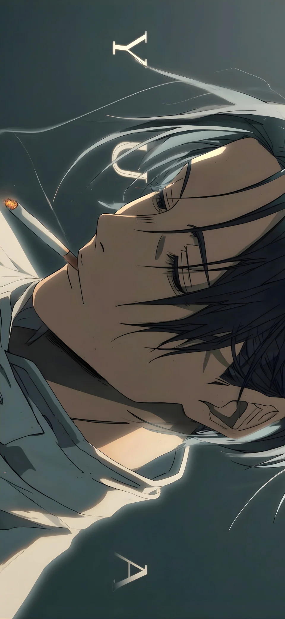 Sad Anime Boy Wallpaper 4K Aesthetic Smoking Vibes - Anime wallpaper - 4K