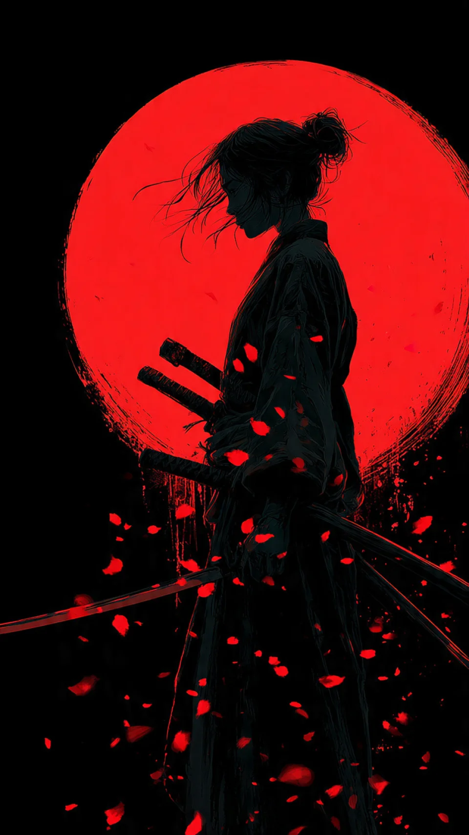 Samurai Girl 4K Wallpaper For Mobile Free Download - Artist wallpaper - 4K